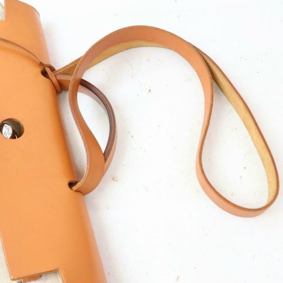 Auth Hermes Her Bag Mm Cream Canvas #1615H53 - Picture 5 of 7